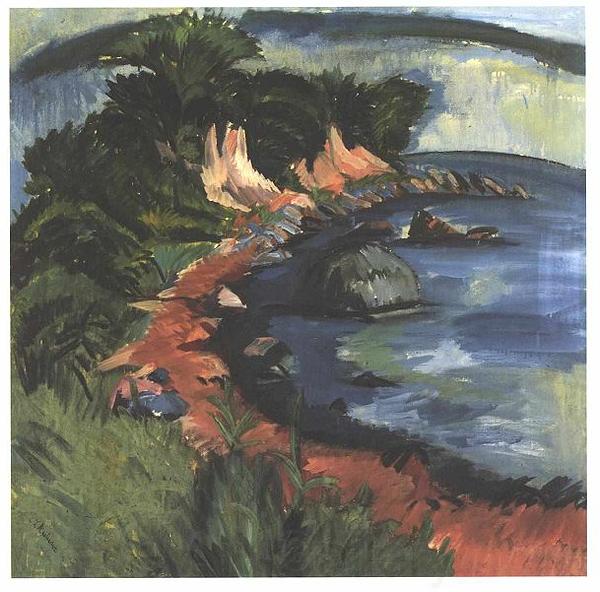 Ernst Ludwig Kirchner Coast of Fehmarn Norge oil painting art